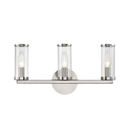 ALORA Lighting WV309033PNCG Wall/Vanity Lights, Clear Glass/Polished Nickel