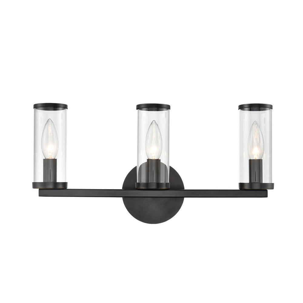 ALORA Lighting WV309033UBCG Wall/Vanity Lights, Clear Glass/Urban Bronze
