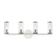 ALORA Lighting WV309044PNCG Revolve Vanity Light Fixture, UL Damp Rated, Polished Nickel