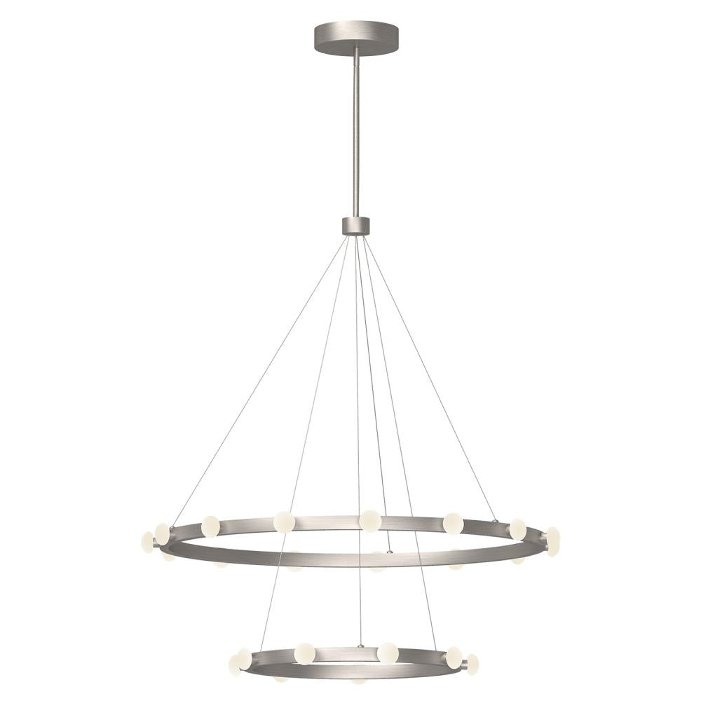 Kuzco CH63436-BN Rezz 36-in Chandelier, LED, Brushed Nickel