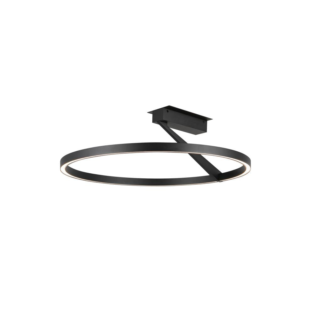 Kuzco Roda SF27724-BK-3WCCT-UNV Semi-Flush Mount, UL Listed, Black