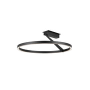 Kuzco Roda SF27724-BK-3WCCT-UNV Semi-Flush Mount, UL Listed, Black