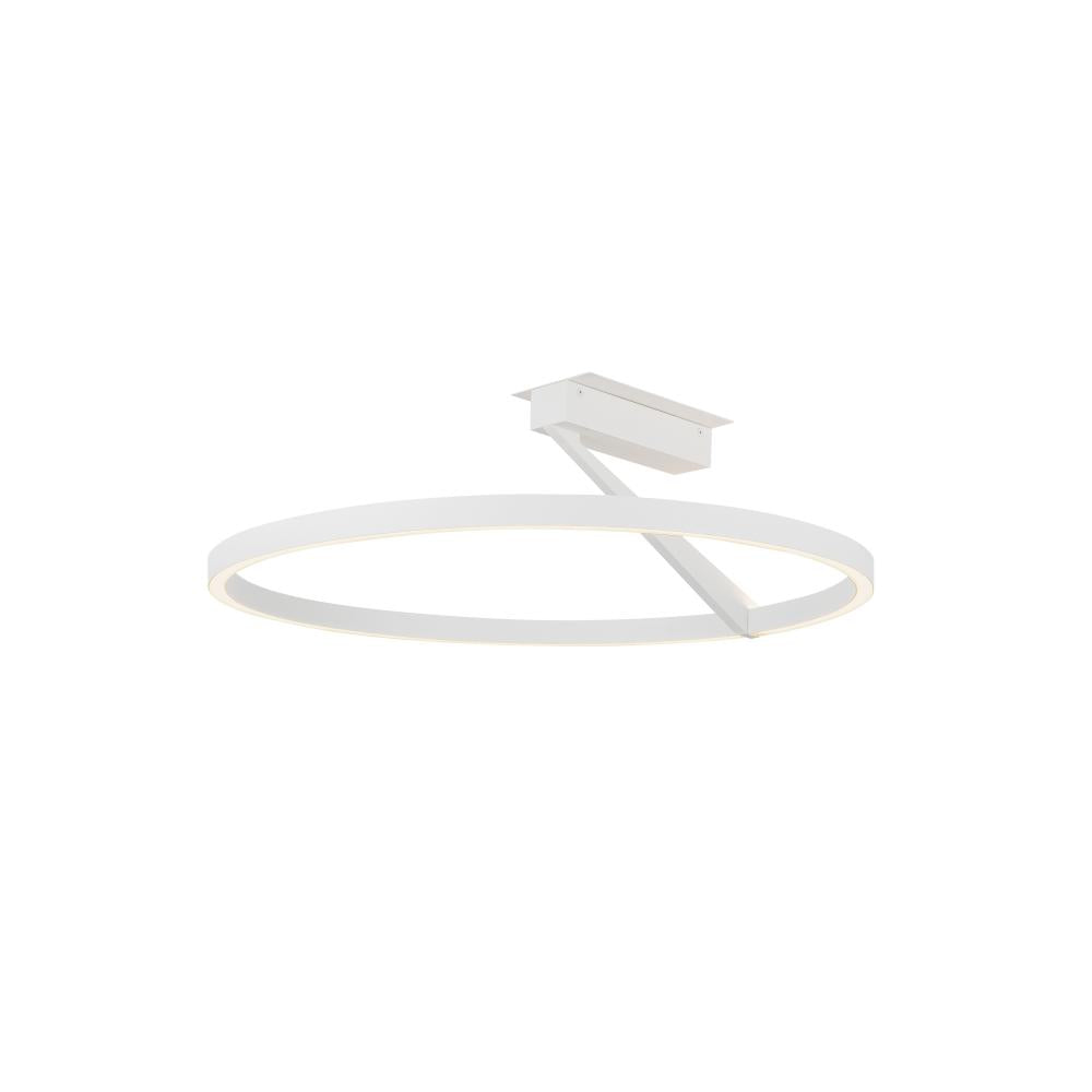 Kuzco Roda SF27724-WH-3WCCT-UNV Semi-Flush Mount, UL Listed, White