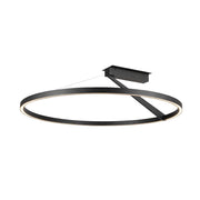 Kuzco Roda SF27731-BK-3WCCT-UNV Semi-Flush Mount, UL Damp Rated, Black