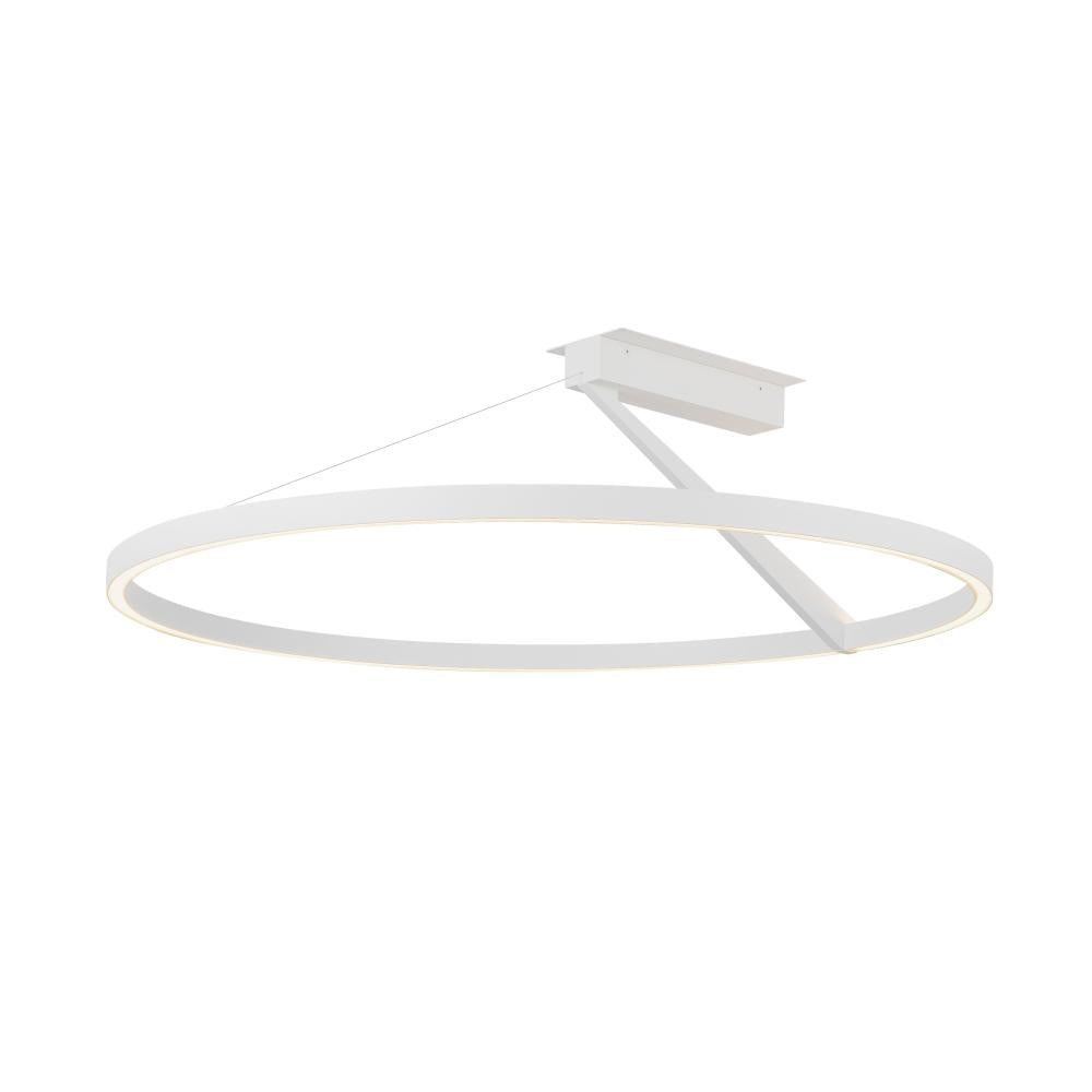 Kuzco Roda SF27731-WH-3WCCT-UNV Semi-Flush Mount, Modern LED, White