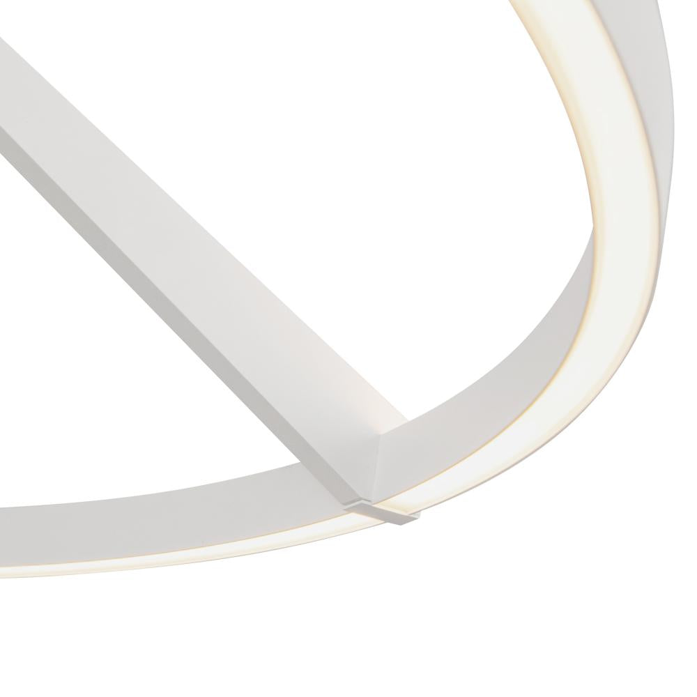 Kuzco Roda SF27731-WH-3WCCT-UNV Semi-Flush Mount, Modern LED, White