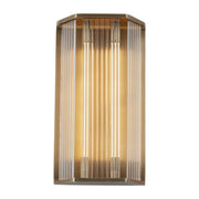 ALORA Lighting Sabre WV339216VBCR LED Wall/Vanity Light Fixture, UL Damp Rated, Vintage Brass