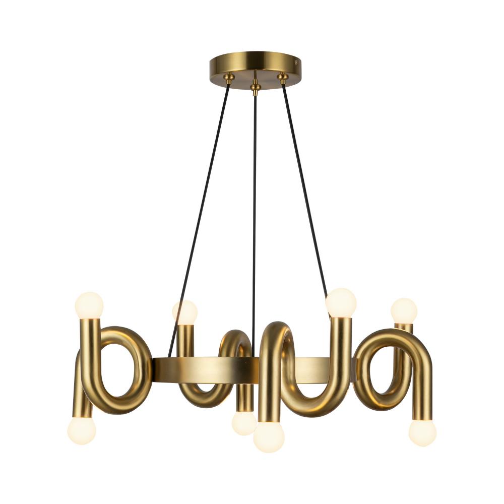 Eclectic Chandelier by ALORA MOOD Lighting CH420823BG - Brushed Gold