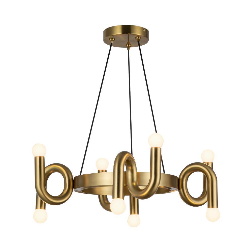 Eclectic Chandelier by ALORA MOOD Lighting CH420823BG - Brushed Gold