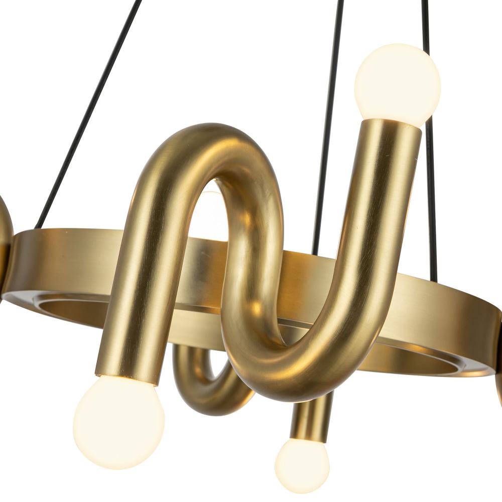 Eclectic Chandelier by ALORA MOOD Lighting CH420823BG - Brushed Gold