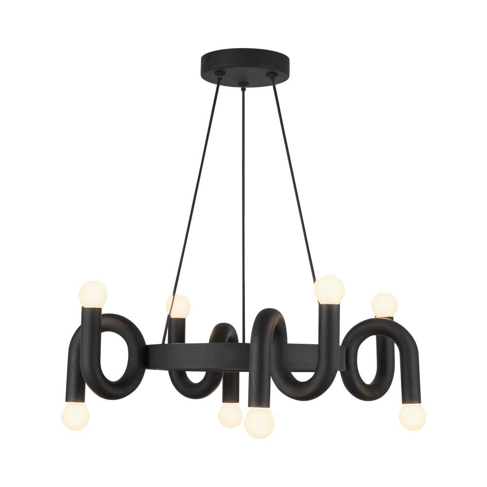 Eclectic Chandelier by ALORA MOOD Lighting Sadie CH420823MB - Matte Black