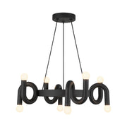Eclectic Chandelier by ALORA MOOD Lighting Sadie CH420823MB - Matte Black
