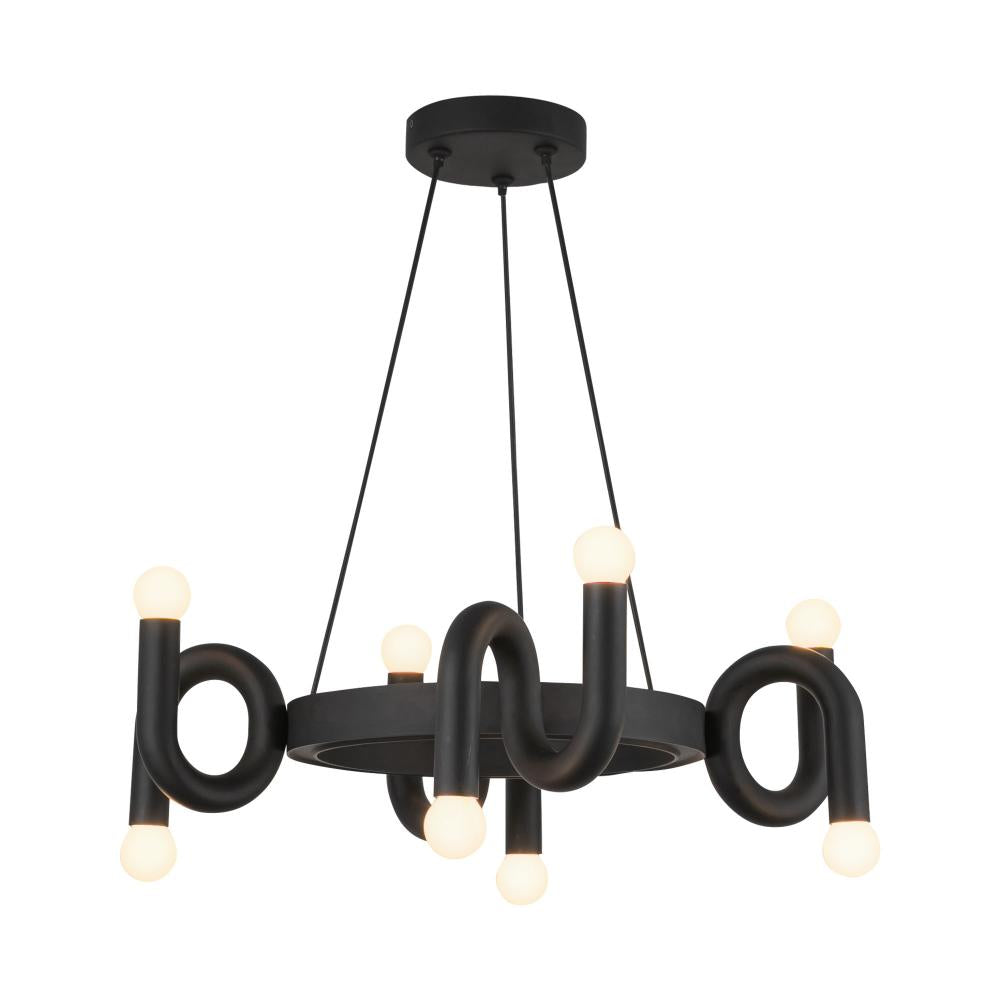 Eclectic Chandelier by ALORA MOOD Lighting Sadie CH420823MB - Matte Black