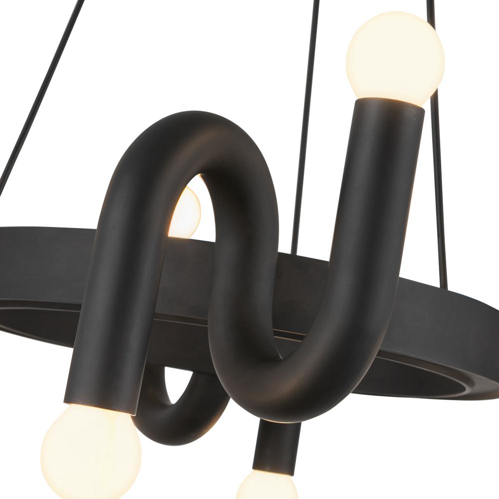 Eclectic Chandelier by ALORA MOOD Lighting Sadie CH420823MB - Matte Black