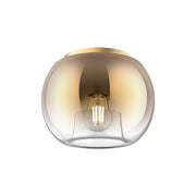 Kuzco Samar FM57508-BG/CP Flush Mount, 1 Light, Brushed Gold/Copper
