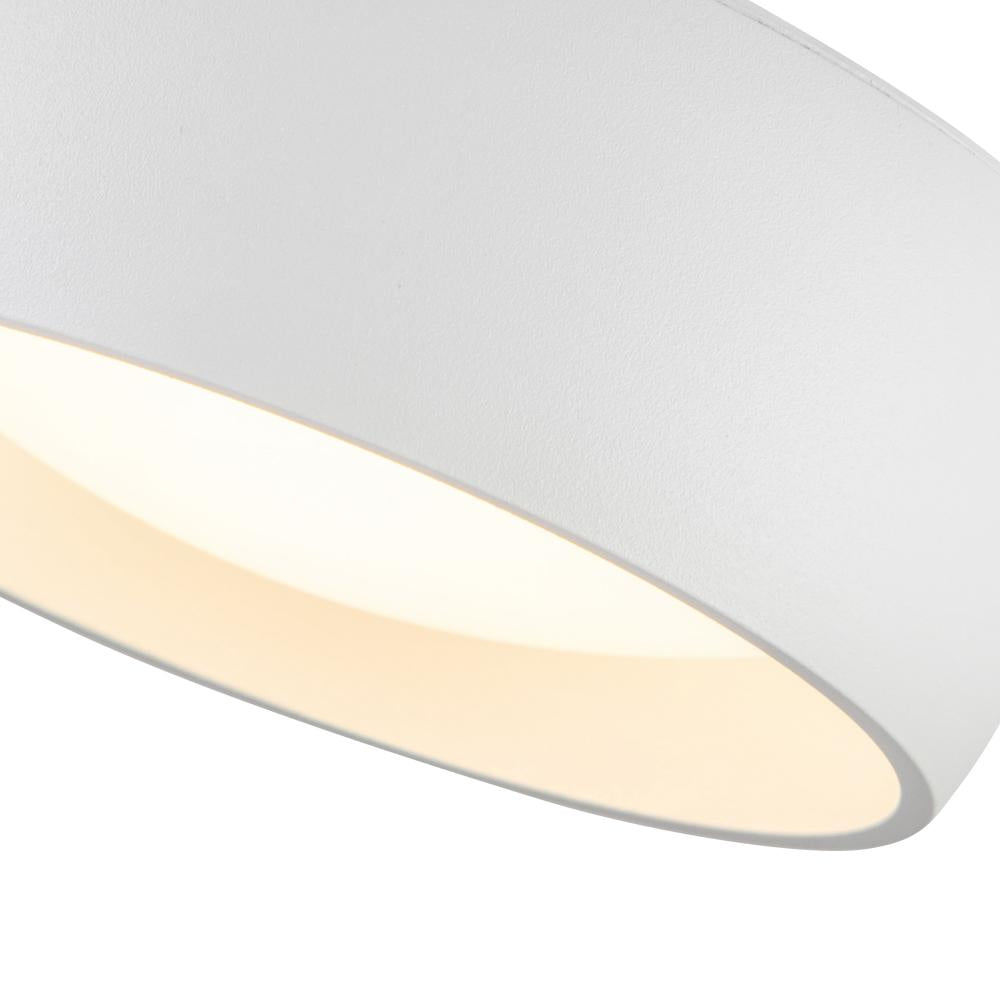 Kuzco Savile FM82104-WH Flush Mount, 4-in LED, White