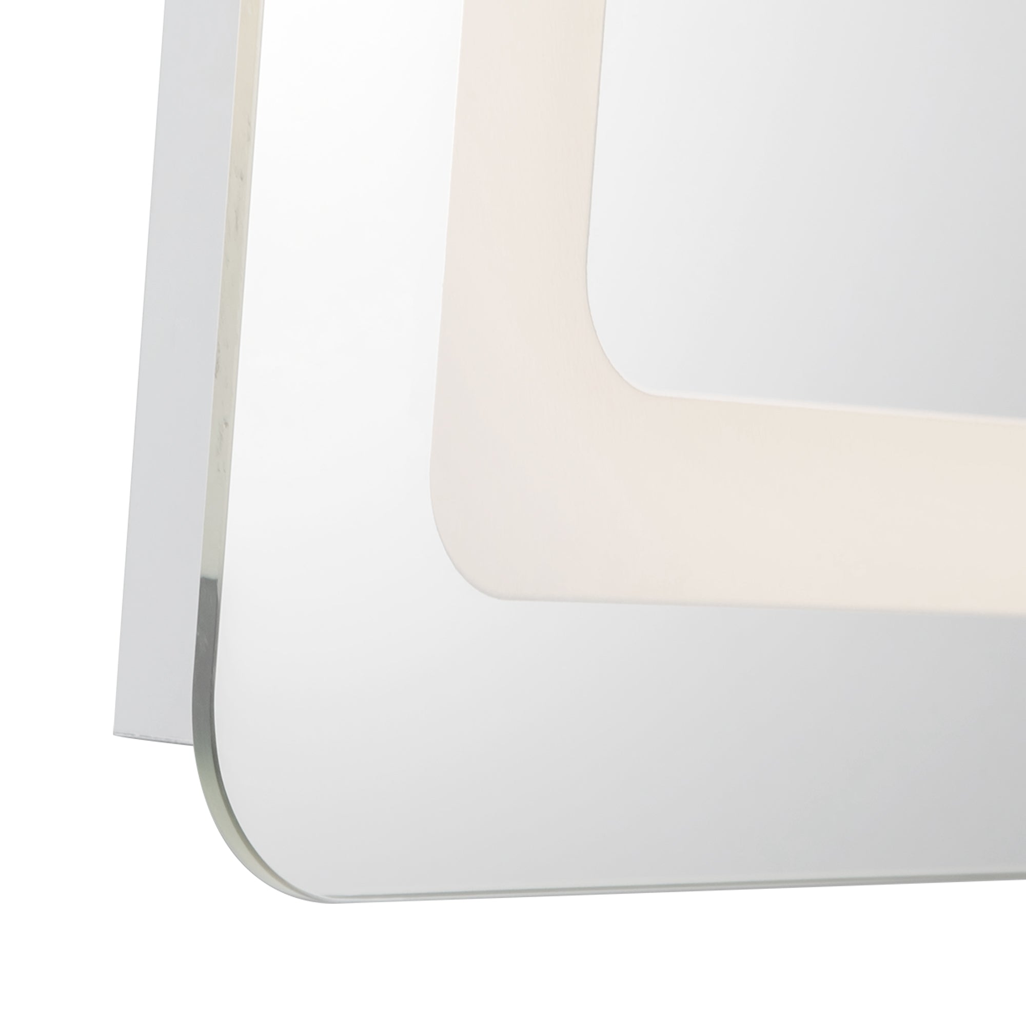 Kuzco VM31124-5CCT Vanity Mirror, LED, Sandblasted Merc Edge