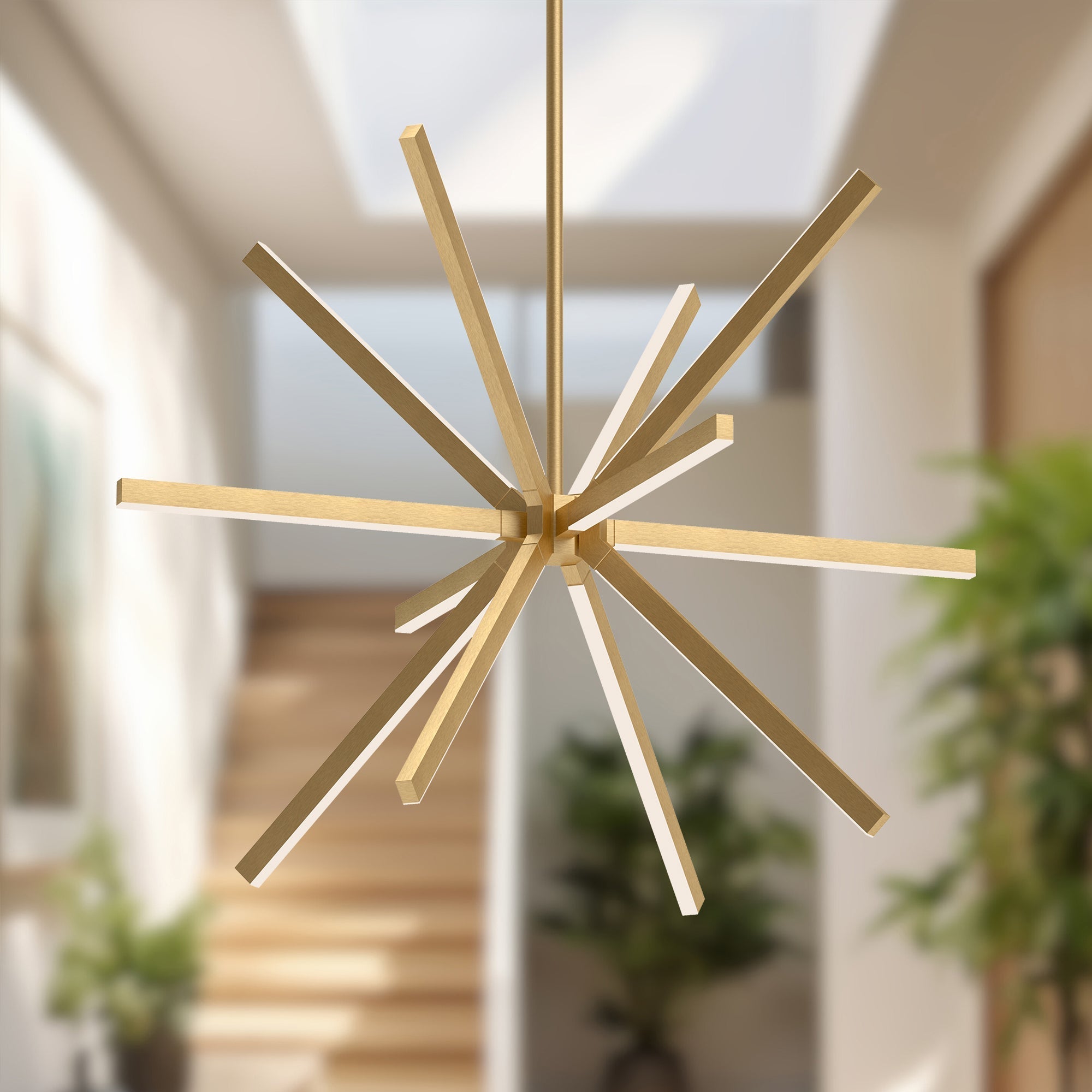 Kuzco Lighting CH14348-BG-UNV-010 Chandeliers, 48-in, LED, Brushed Gold