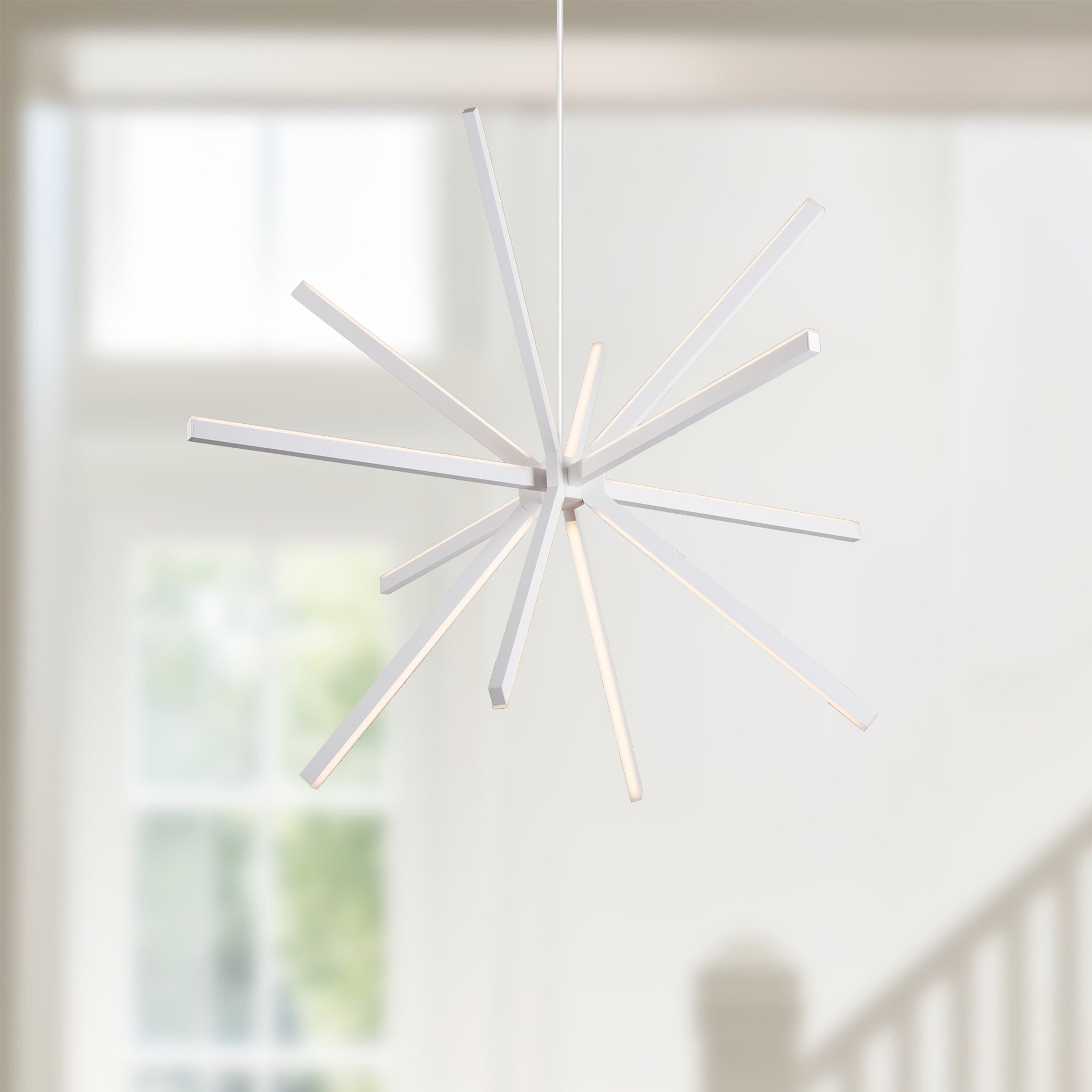 Kuzco Lighting CH14356-WH-UNV Chandeliers, 67W Watt, White LED Light Fixture