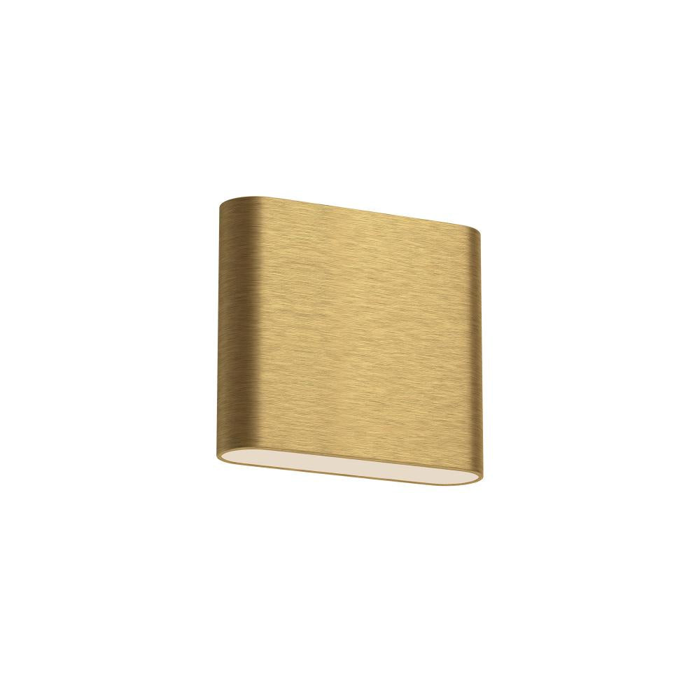 Kuzco Slate AT6506-BG Wall Light Fixture, UL Damp Rated, Brushed Gold