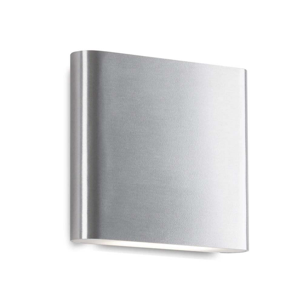 Kuzco Lighting AT68006-BN All-terior Wall Light Fixture, 6-in, Brushed Nickel