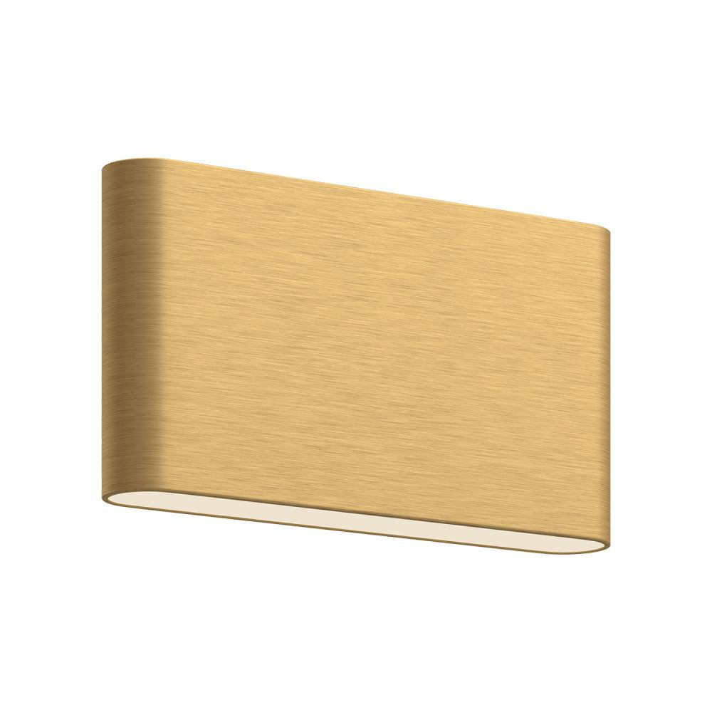 Kuzco Lighting AT68010-BG Slate 10-in LED Wall Sconce, UL Damp Rated, Brushed Gold