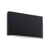 Kuzco Lighting AT68010-BK Slate 10-in Black LED All-terior Wall Light Fixture, UL Damp Rated, Black