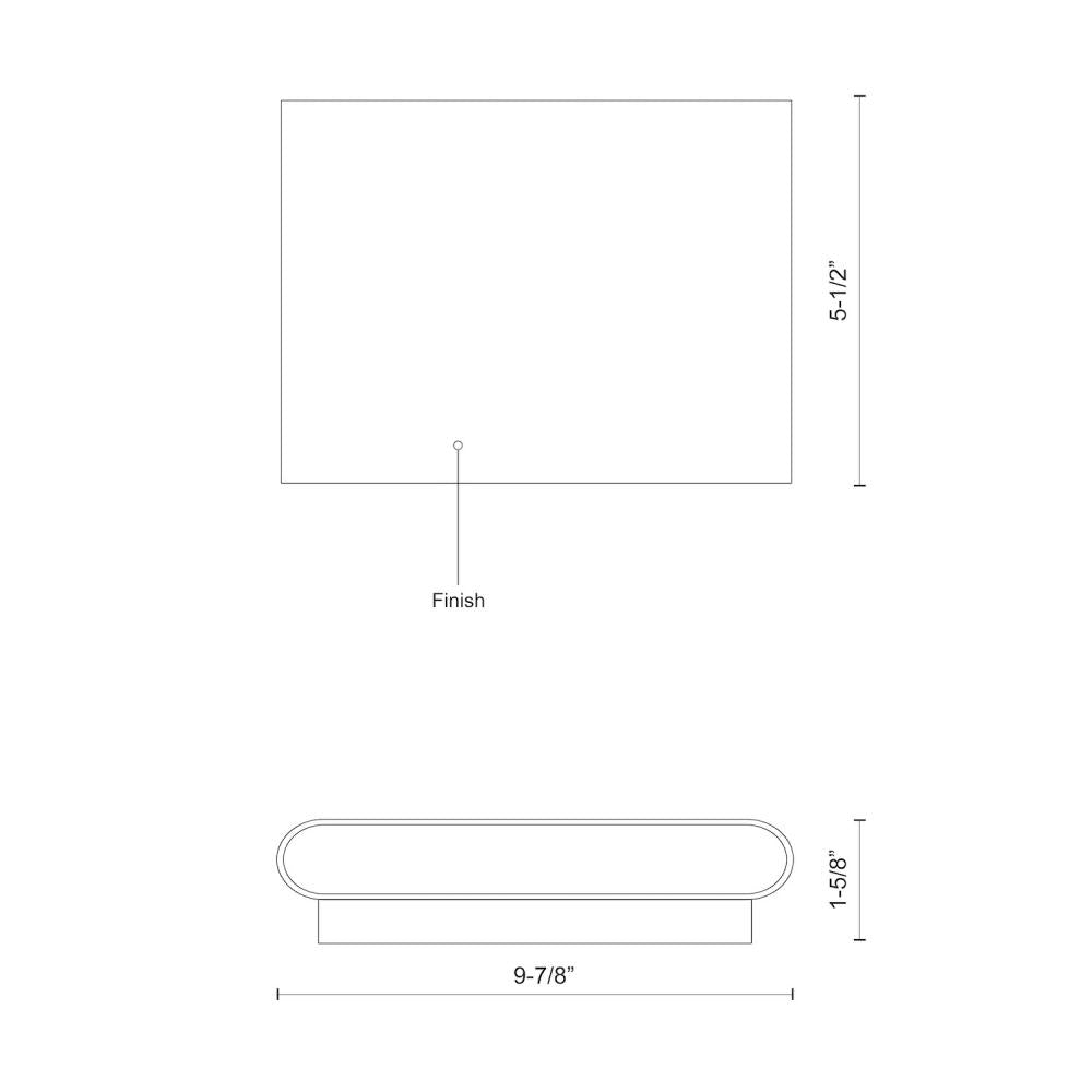 Kuzco Lighting AT68010-WH Wall Light Fixture, UL Damp Rated, White