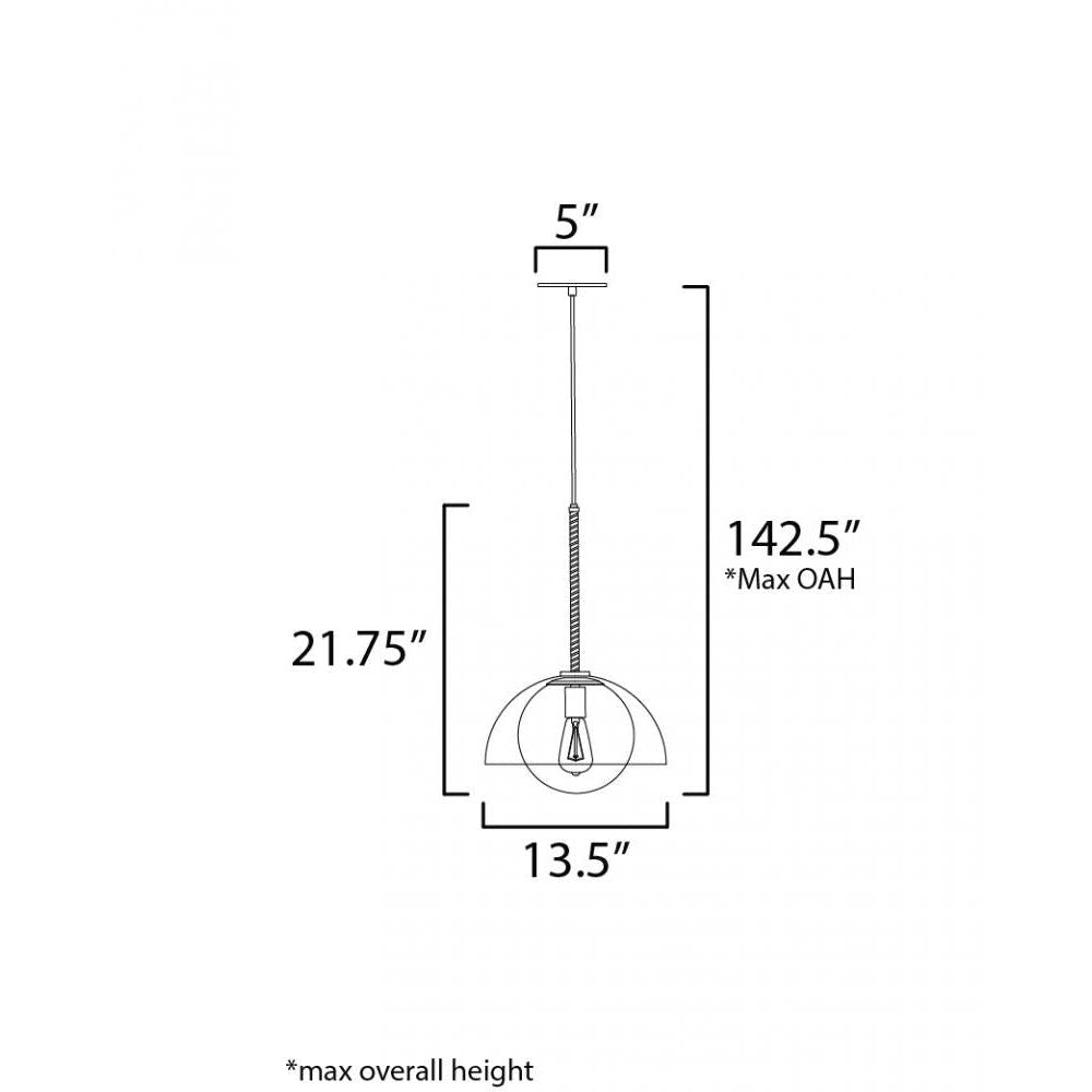 Studio M CHAPEAU SM21303SBR Pendant Traditional - Satin Brass