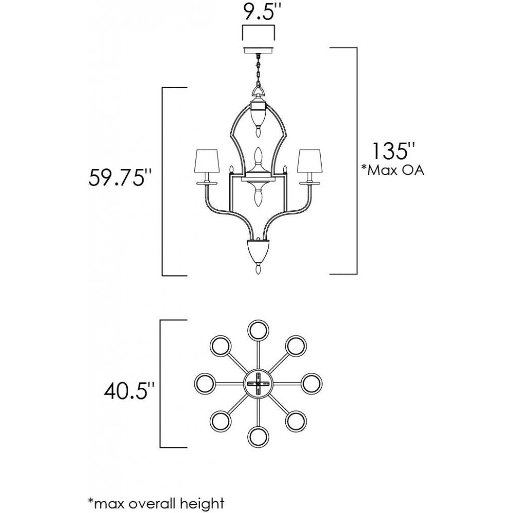 Studio M HERMITAGE SM23338CLRT Pendant Traditional - Russet