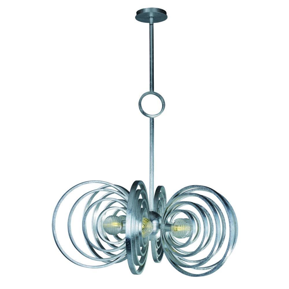 Studio M FREQUENCY SM23636CRSL Pendant Traditional - Silver Leaf