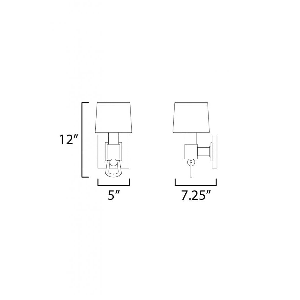 Studio M JEFFERSON SM23761BTPS Sconce Traditional - Plated Silver
