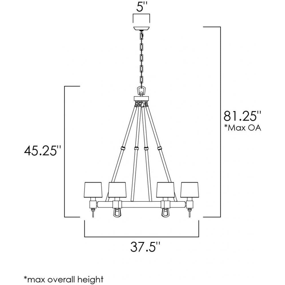 Studio M JEFFERSON SM23766BTPS Chandelier Traditional - Plated Silver