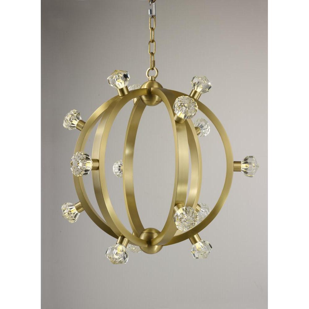 Studio M NORMA JEANE SM23772BCSBR Pendant Traditional - Satin Brass