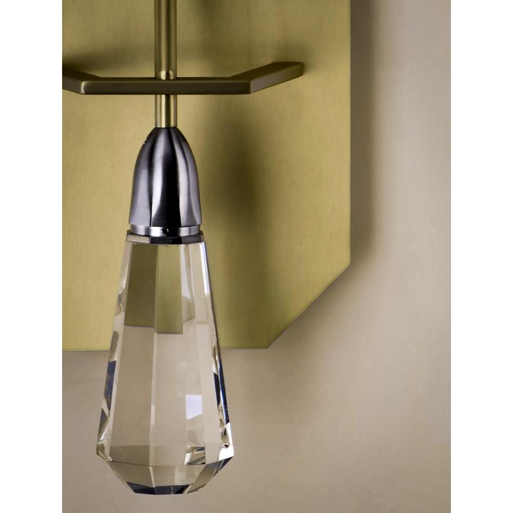 Studio M 10 CARAT SM23781BCSNSBR Sconce Traditional - Satin Nickel Satin Brass