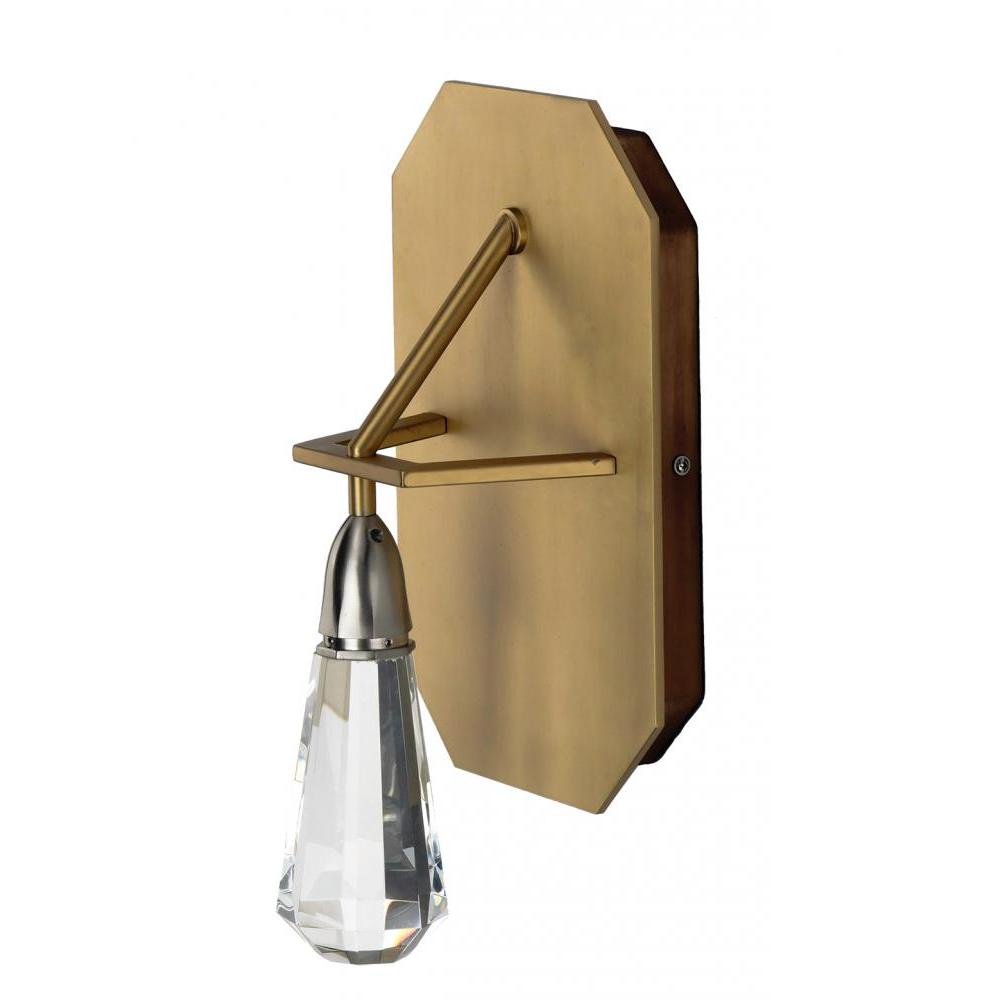 Studio M 10 CARAT SM23781BCSNSBR Sconce Traditional - Satin Nickel Satin Brass