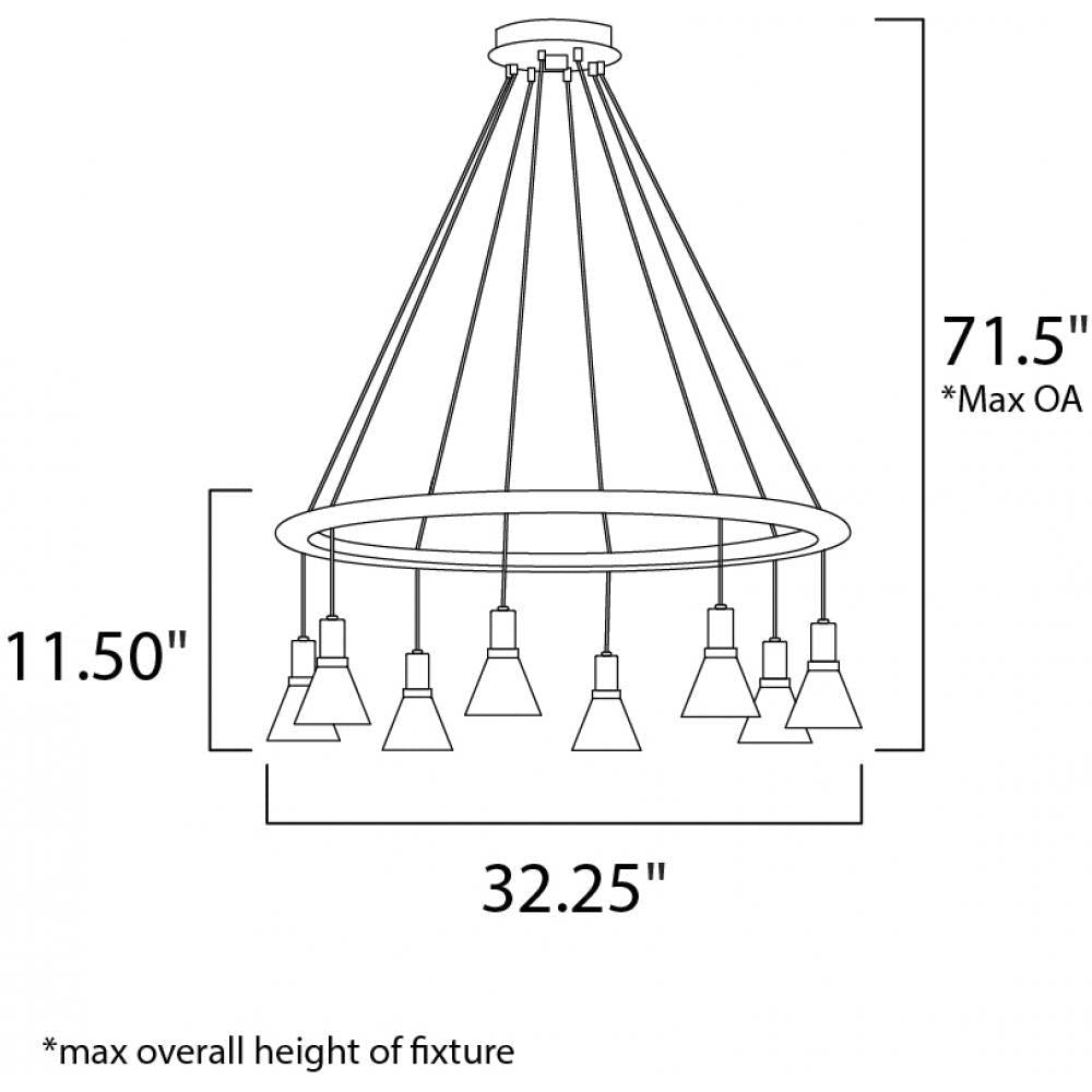Studio M SCAN SM23827CLWN Pendant Traditional - Walnut