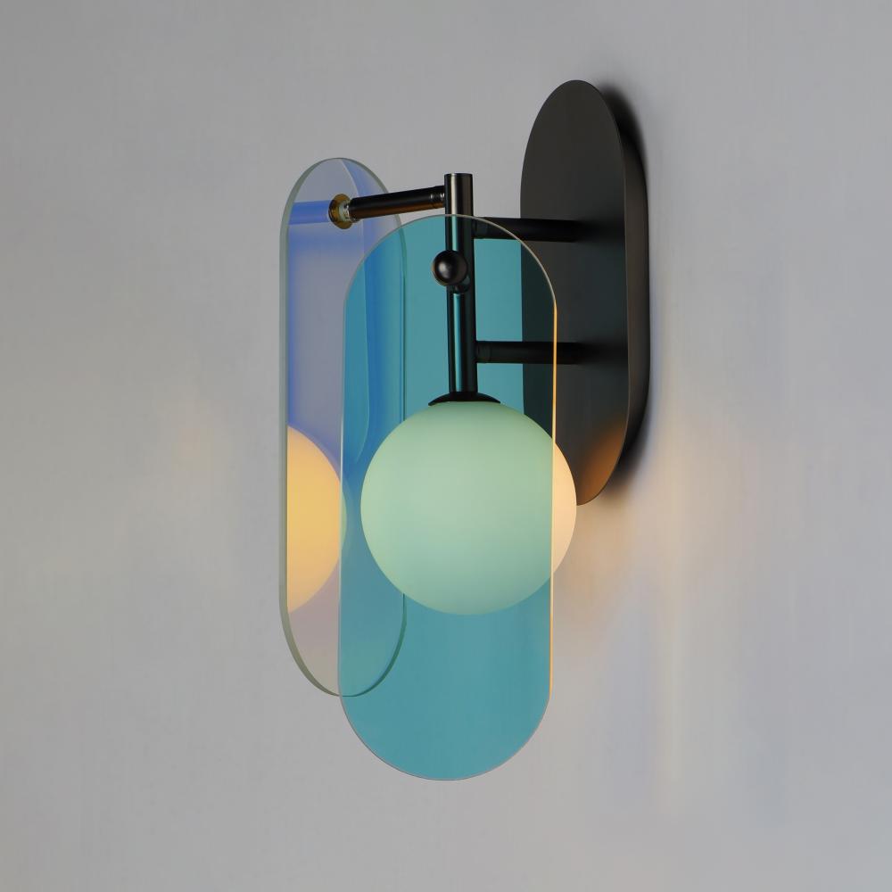 Studio M MEGALITH - GLASS SM24810DCGM Sconce Traditional - Gunmetal