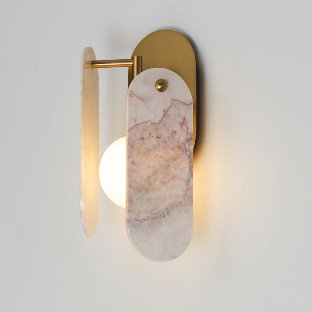 Studio M MEGALITH - STONE SM24810RJNAB Sconce - Natural Aged Brass