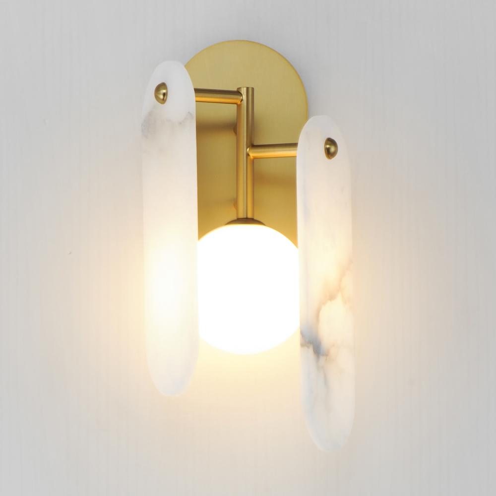 Studio M MEGALITH - STONE SM24810WANAB Sconce - Natural Aged Brass