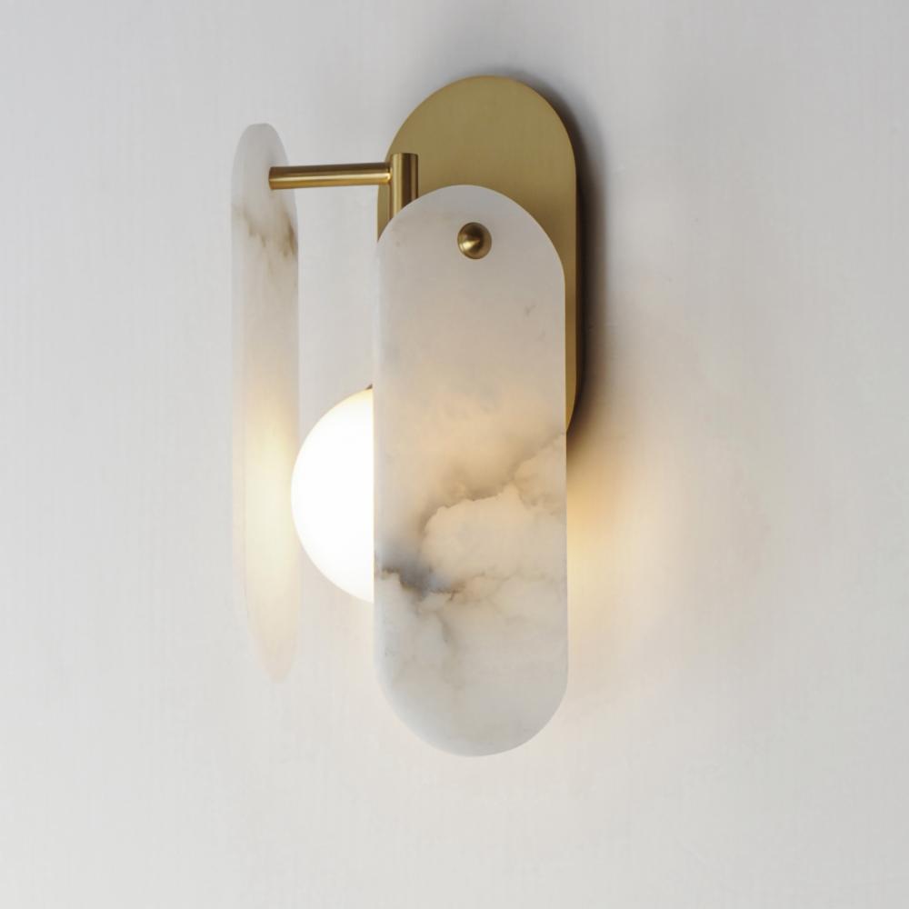 Studio M MEGALITH - STONE SM24810WANAB Sconce - Natural Aged Brass