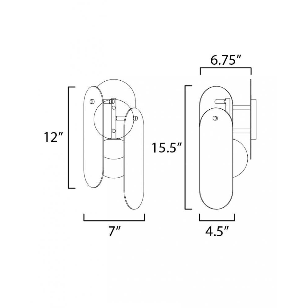Studio M MEGALITH - STONE SM24810ARYBBZ Sconce Traditional - Brushed Bronze