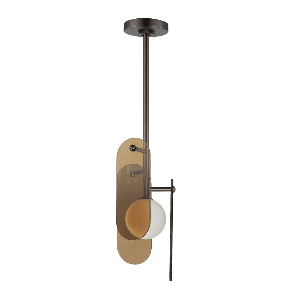 Studio M MEGALITH - GLASS SM24811AMBBZ Pendant - Brushed Bronze