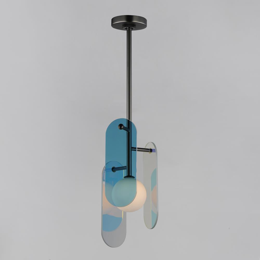 Studio M MEGALITH - GLASS SM24811DCGM Pendant Traditional - Gunmetal