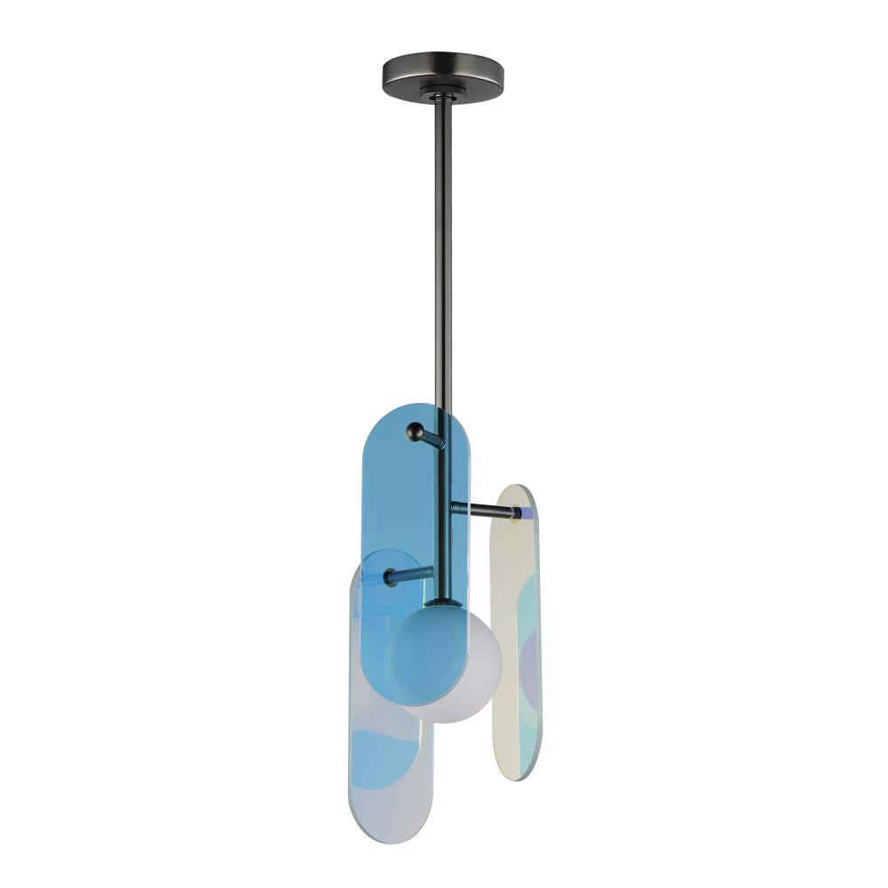 Studio M MEGALITH - GLASS SM24811DCGM Pendant Traditional - Gunmetal
