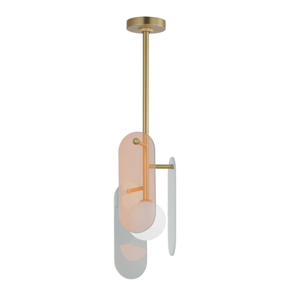 Studio M MEGALITH - GLASS SM24811DCNAB Pendant - Natural Aged Brass