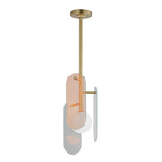Studio M MEGALITH - GLASS SM24811DCNAB Pendant - Natural Aged Brass