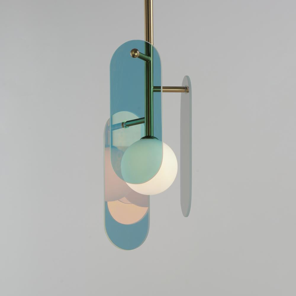 Studio M MEGALITH - GLASS SM24811DCNAB Pendant - Natural Aged Brass