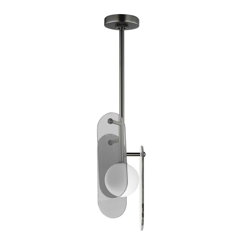 Studio M MEGALITH - GLASS SM24811MSKGM Pendant - Gunmetal