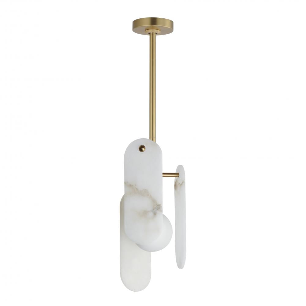 Studio M MEGALITH - STONE SM24811WANAB Pendant - Natural Aged Brass